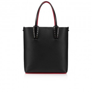 Christian Louboutin Cabata Calf Leather Tote Bags Tote Çanta Kadın Siyah | Türkiye QX6-98849A2