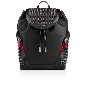 Christian Louboutin Explorafunk Calfskin Backpack Sırt Çantası Erkek Siyah Renkli | Türkiye XG9-20982U6