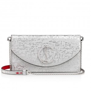 Christian Louboutin Loubi54 Creative Leather Mini Çantalar Kemer Çantaları & Mini Çantalar Kadın Gümüş | Türkiye ER2-51125T5