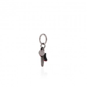Christian Louboutin M Running Metallic Finish Keyrings Anahtarlık Kadın Siyah Kırmızı | Türkiye MU3-02800A4