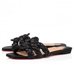 Christian Louboutin Marmela Nappa Mules Mules Kadın Siyah | Türkiye VD3-02950B6