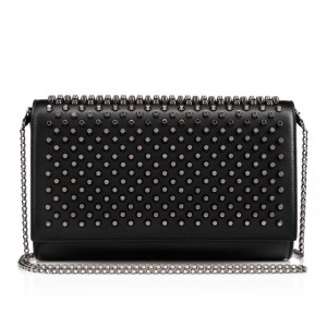 Christian Louboutin Paloma Clutch Classic Leather Cross Body Bags Atlet Çanta Kadın Siyah | Türkiye AH5-83778G5