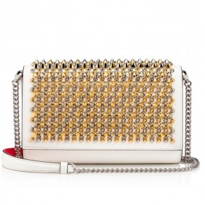 Christian Louboutin Paloma Clutch Classic Leather Cross Body Bags Atlet Çanta Kadın Beyaz Renkli | Türkiye TV3-59925D9