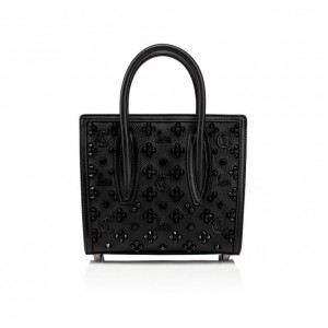 Christian Louboutin Paloma S Mini Calf Emp/Calf Classic Leather Top Handles Top Handles Kadın Siyah | Türkiye DX1-15581J9